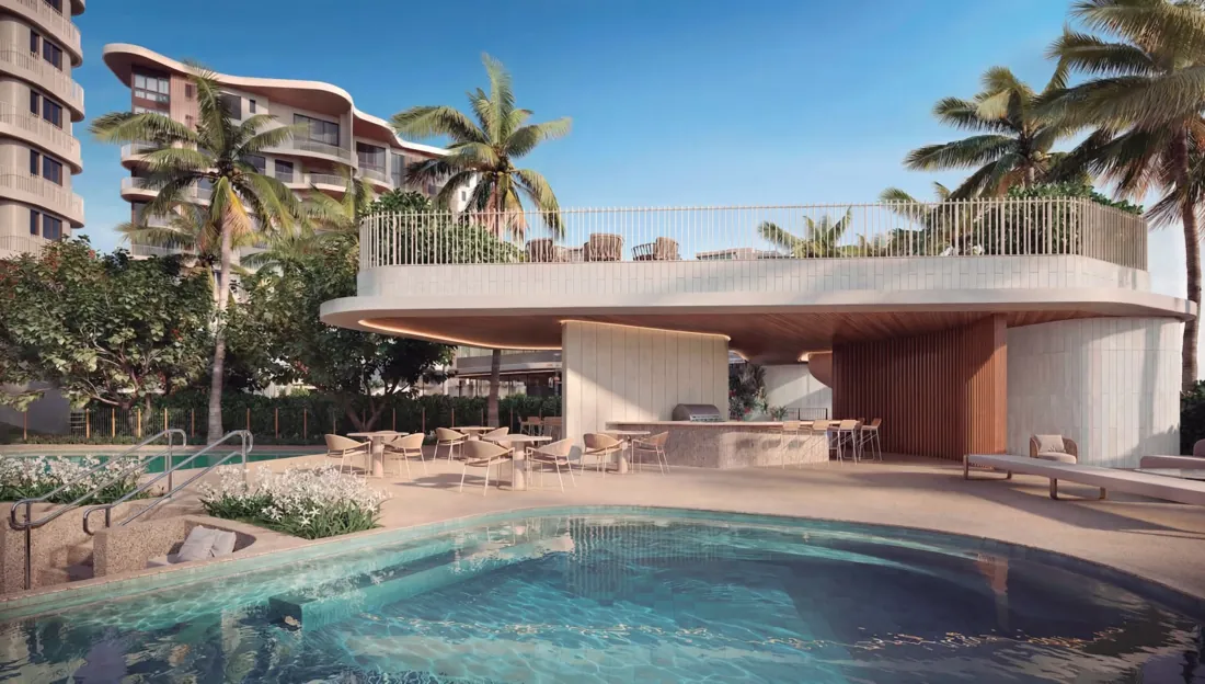 Piscina com raia e prainha